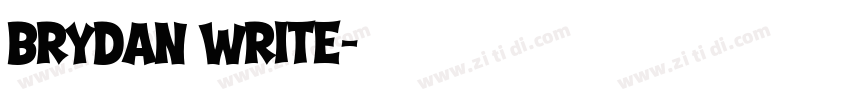 brydan write字体转换